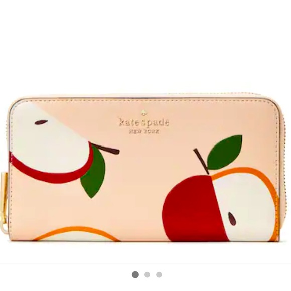 kate spade Bags New Kate Spade Honeycrisp Red Apple Continental Wallet Poshmark